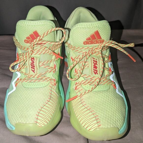 Adidas shoes Size 4.5 D.O.N. Issue 2 x Marvel Spidey Sense 2020 - Picture 3 of 9